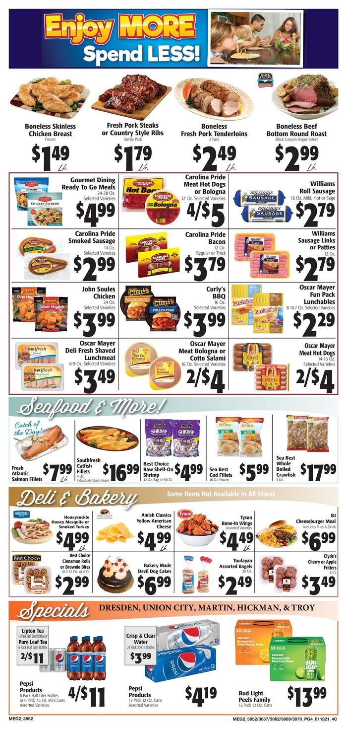 E.W. James & Sons Weekly Ad Flyer January 13 to January 19, 2021