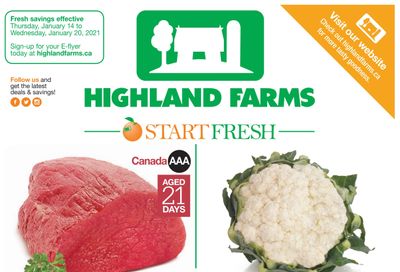 Highland Farms Flyer January 14 to 20