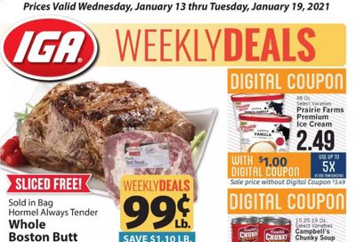 IGA Weekly Ad Flyer January 13 to January 19