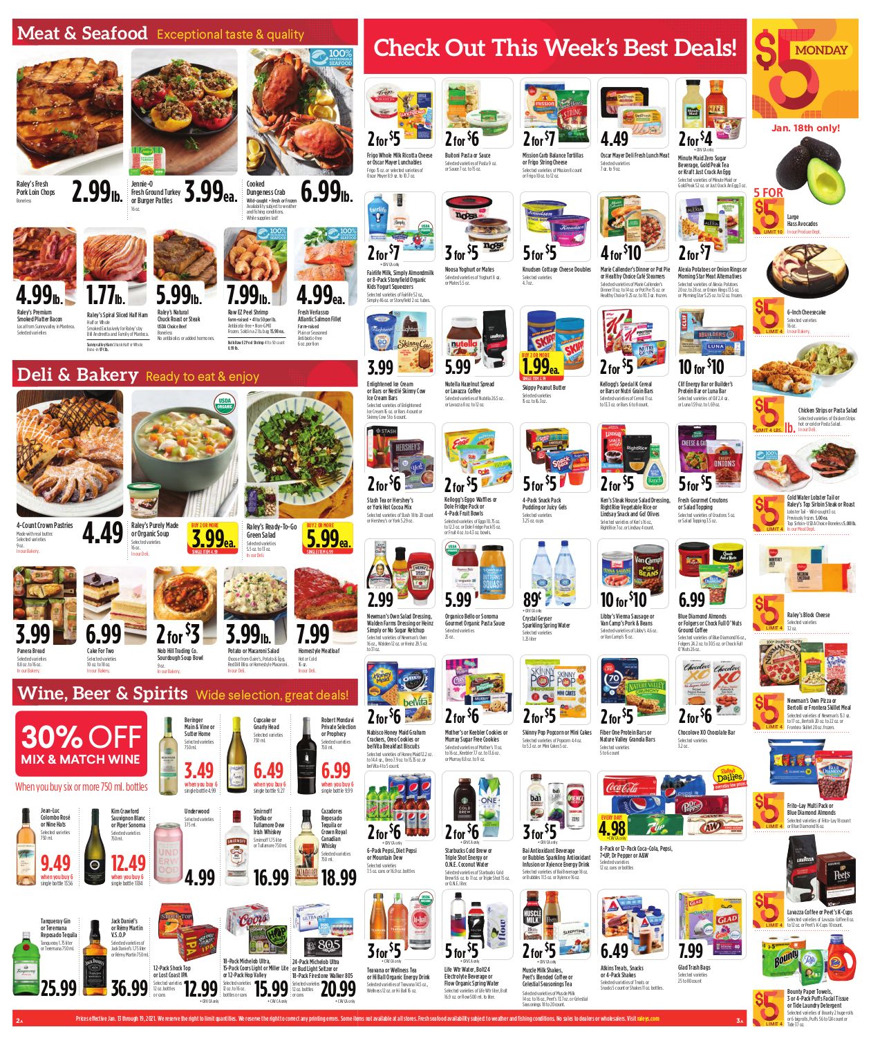 Raley's Weekly Ad Flyer January 13 to January 19, 2021