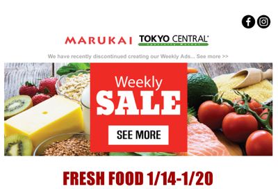 Marukai Weekly Ad Flyer January 14 to January 20, 2021