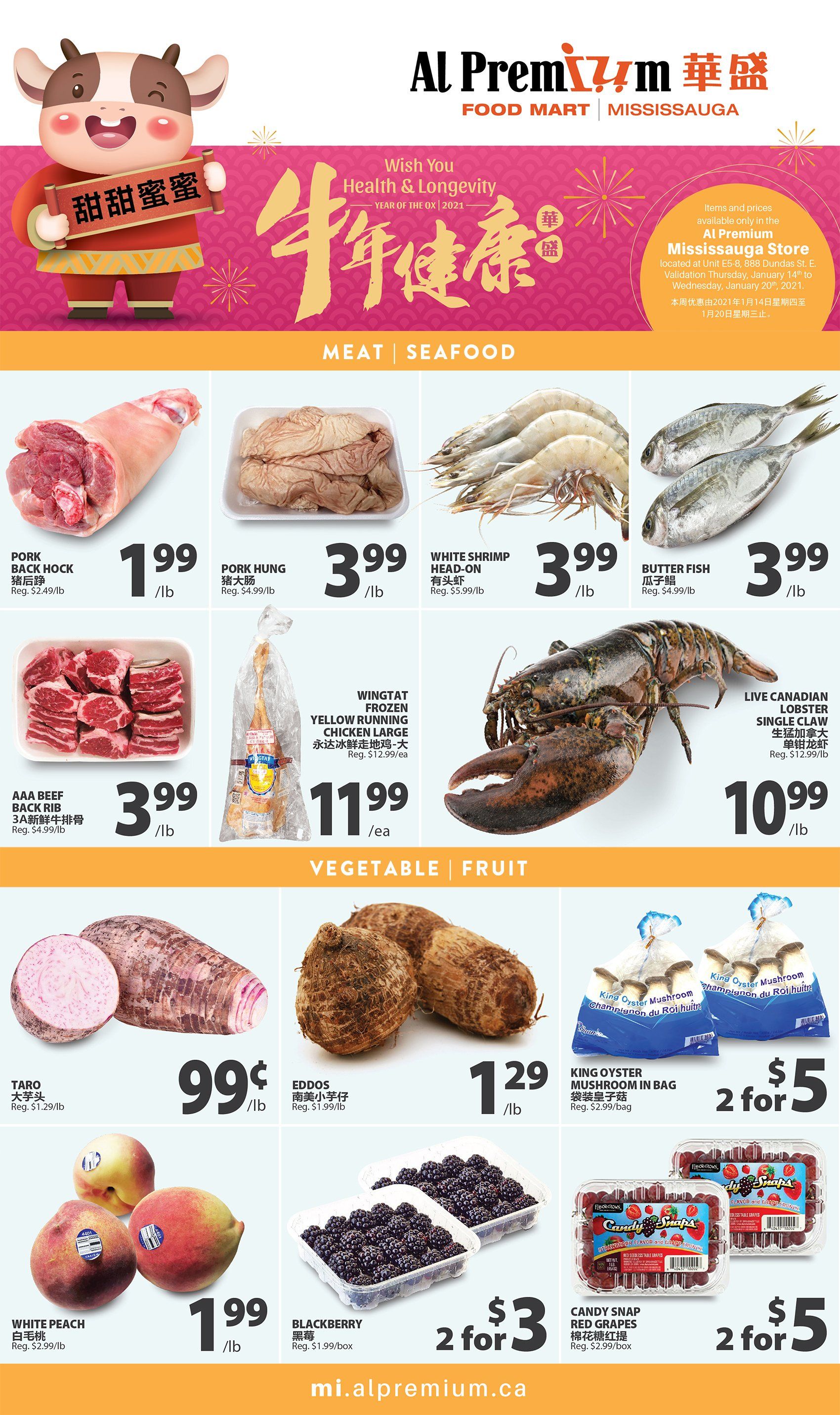 Al Premium Food Mart (Mississauga) Flyer January 14 to 20