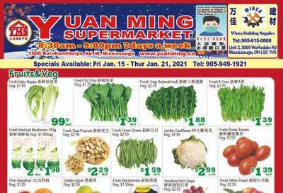 Yuan Ming Supermarket Flyer January 15 to 21