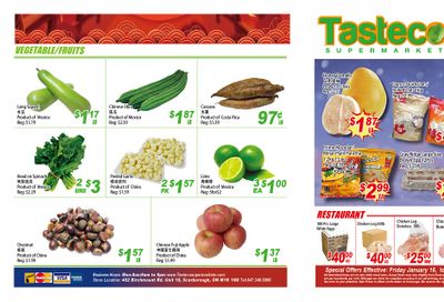 Tasteco Supermarket Flyer January 15 to 21