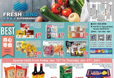 FreshLand Supermarket Flyer January 15 to 21