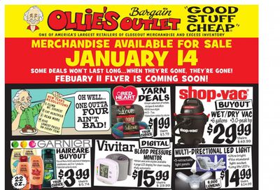 Ollie's Bargain Outlet Weekly Ad Flyer January 14 to January 20