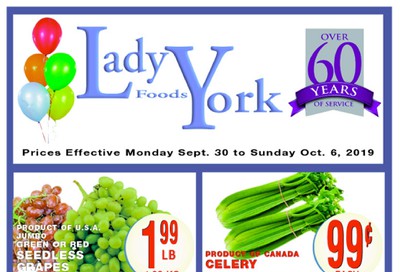 Lady York Foods Flyer September 30 to October 6
