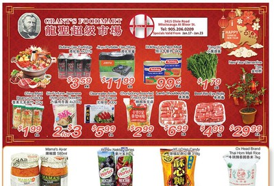 Grant's Food Mart Flyer January 17 to 23