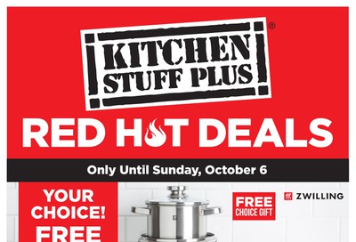 Kitchen Stuff Plus Red Hot Deals Flyer September 30 to October 6