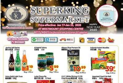 Superking Supermarket (London) Flyer January 17 to 23