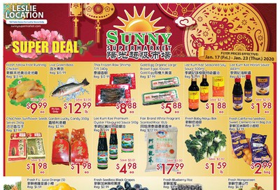 Sunny Supermarket (Leslie) Flyer January 17 to 23