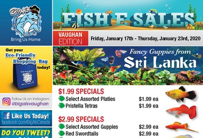 Big Al's (Vaughan) Weekly Specials January 17 to 23