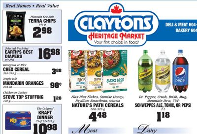 Claytons Heritage Market Flyer January 15 to 21
