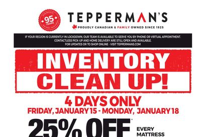 Tepperman's Flyer January 15 to 21