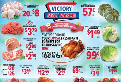 Victory Meat Market Flyer October 1 to 5