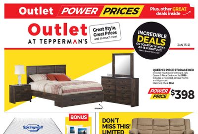 Outlet at Tepperman's Flyer January 15 to 21