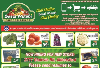 Sabzi Mandi Supermarket Flyer January 15 to 20