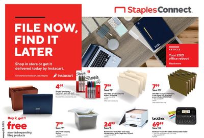 Staples Weekly Ad Flyer January 17 to January 23