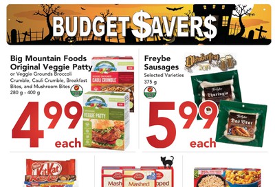 Buy-Low Foods Budget Savers Flyer September 29 to October 26