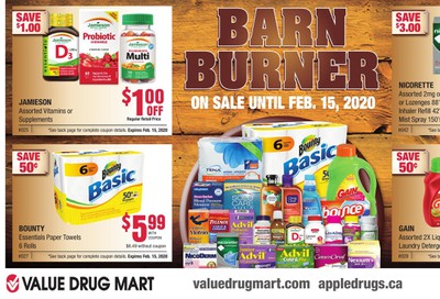 Value Drug Mart Barn Burner Flyer January 19 to February 15