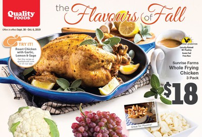 Quality Foods Flyer September 30 to October 6