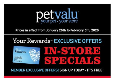 Pet Valu Loyalty in-store Flyer January 20 to February 5