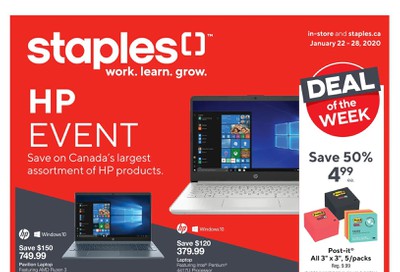 Staples Flyer January 22 to 28