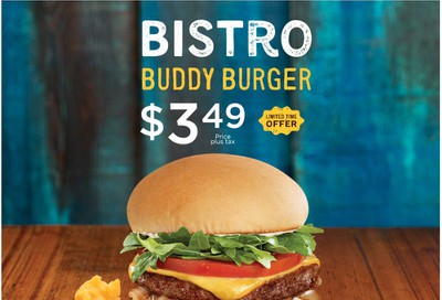 A&W Canada: Bistro Buddy Burger for $3.49!