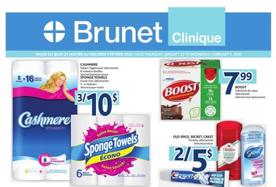 Brunet Clinique Flyer January 23 to February 5