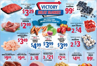 Victory Meat Market Flyer January 21 to 25