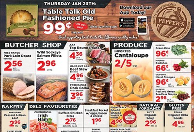 Pepper's Foods Flyer January 21 to 27