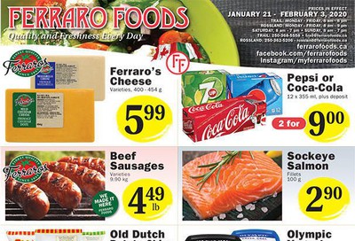 Ferraro Foods Flyer January 21 to February 3