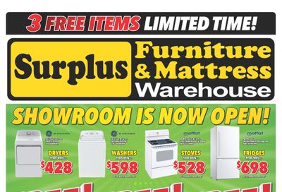 Surplus Furniture & Mattress Warehouse (Winnipeg) Flyer January 18 to 31