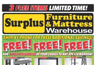 Surplus Furniture & Mattress Warehouse (Thunder Bay) Flyer January 18 to 31