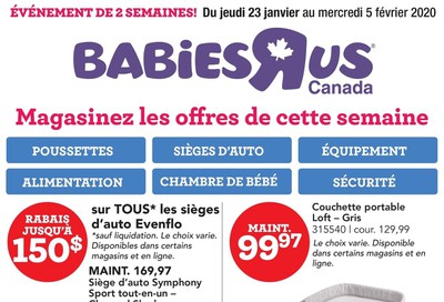 Babies R Us (QC) Flyer January 23 to February 5