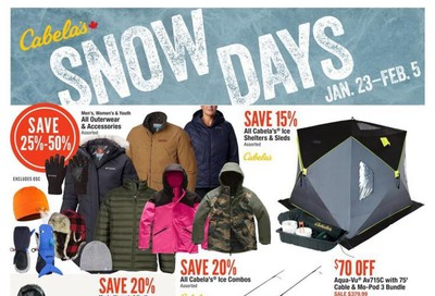 Cabela's Snow Days Flyer January 23 to February 5