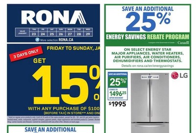 Rona (ON) Flyer January 23 to 29