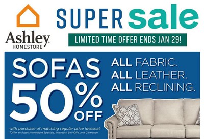 Ashley HomeStore (West) Flyer January 23 to 29