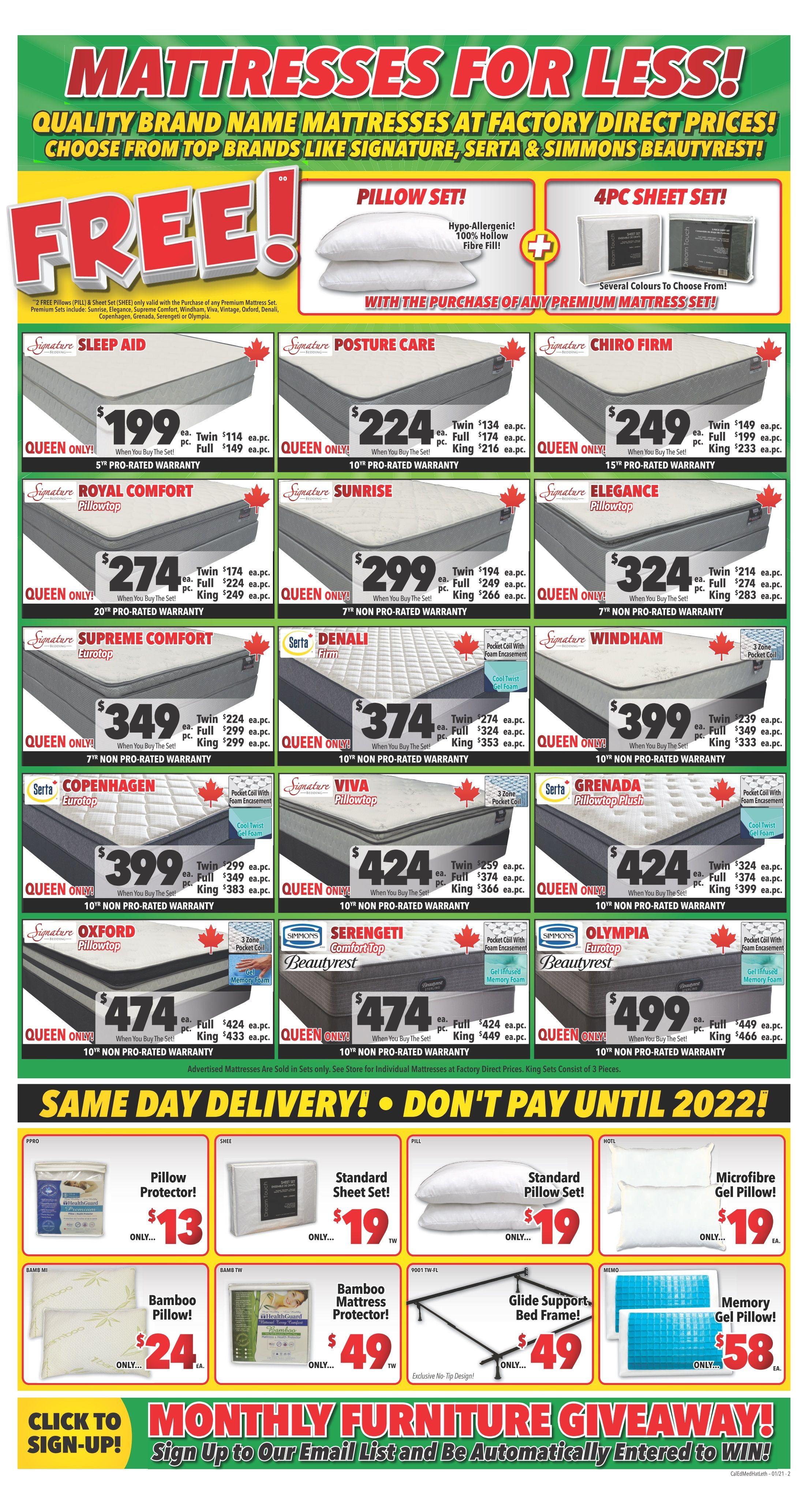 Surplus Furniture & Mattress Warehouse (Calgary) Flyer January 18 to 31