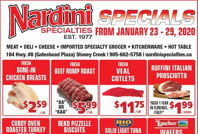 Nardini Specialties Flyer January 23 to 29