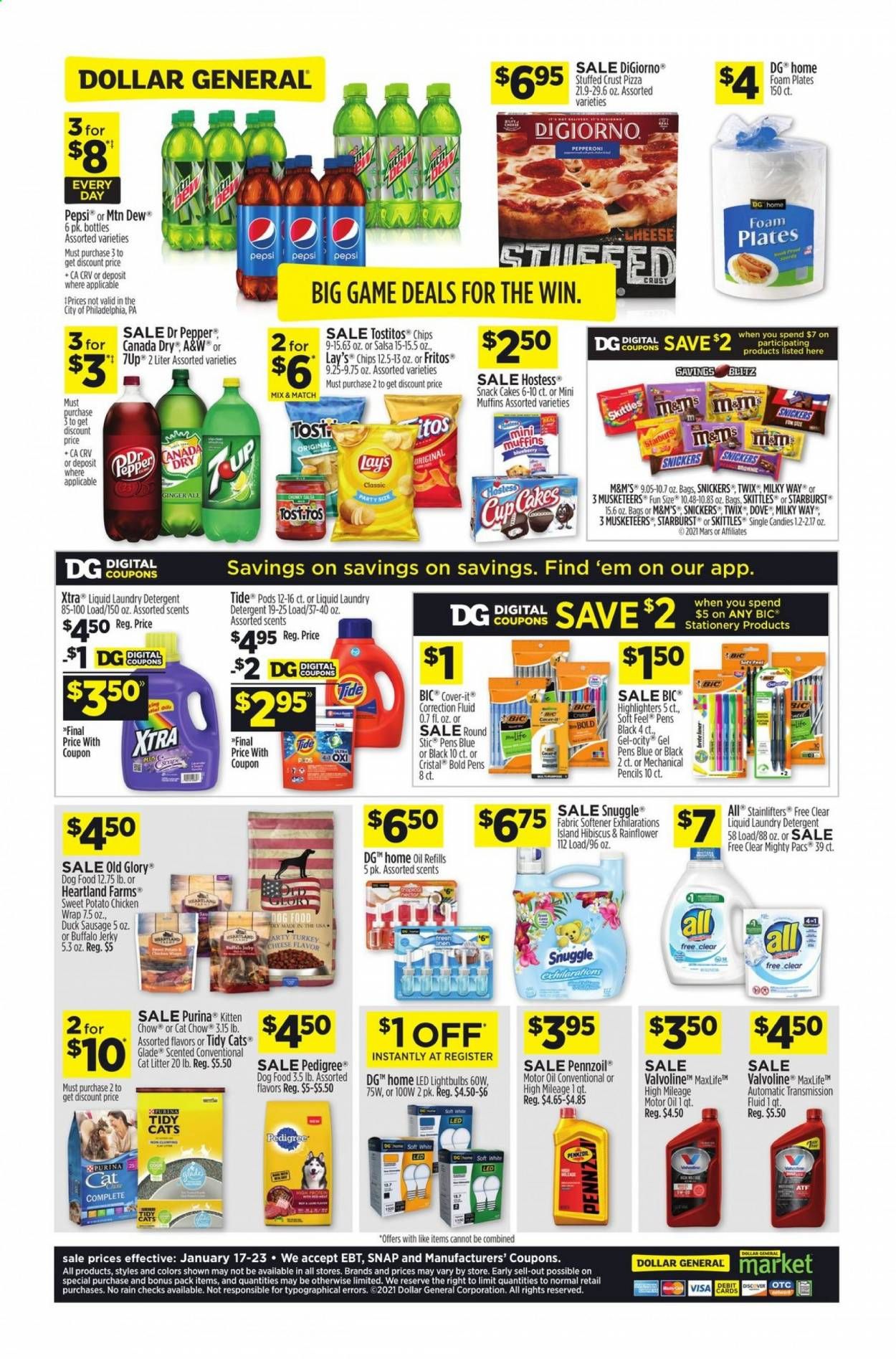 Dollar General (CA) Weekly Ad Flyer January 17 to January 23