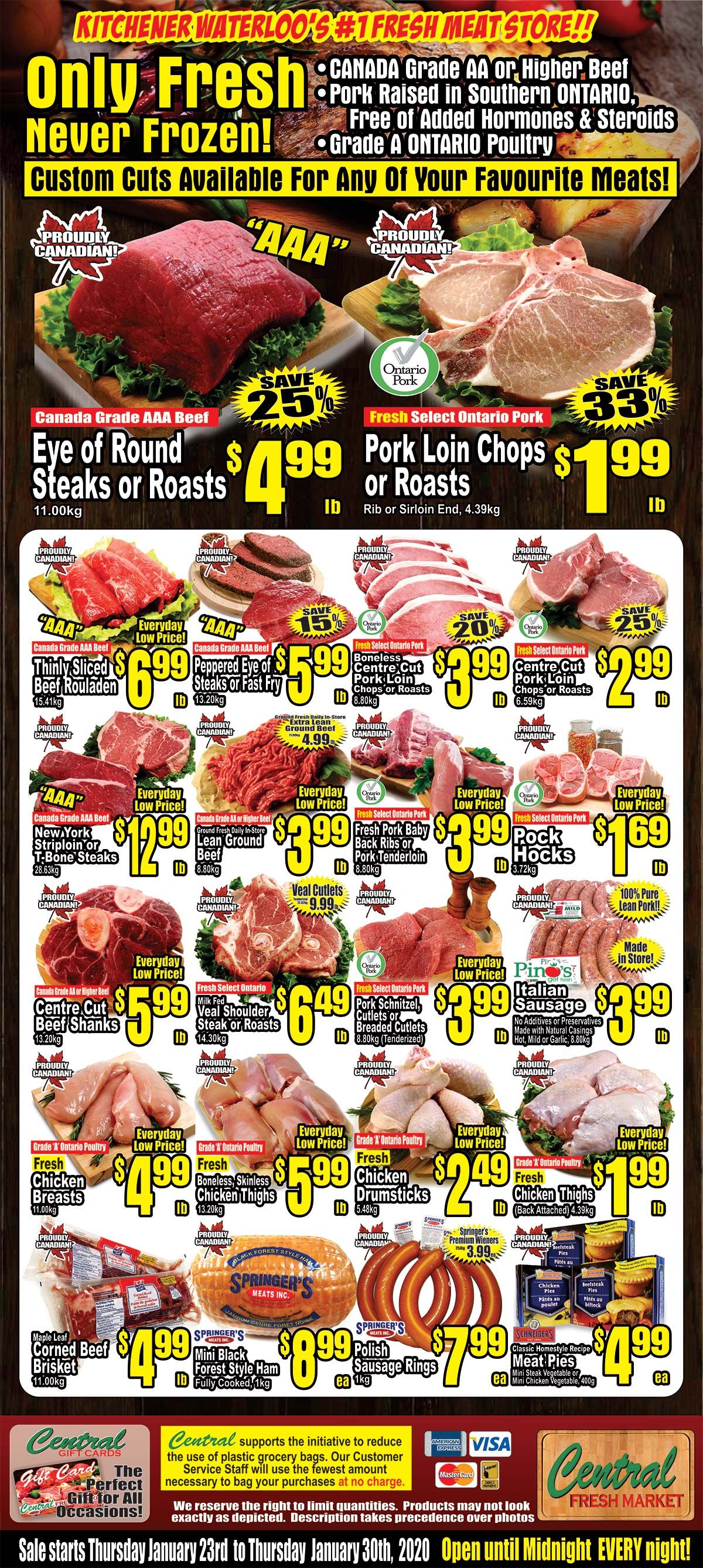 Central Fresh Market Flyer January 23 to 30