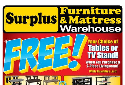 Surplus Furniture & Mattress Warehouse (Winnipeg) Flyer October 1 to 14