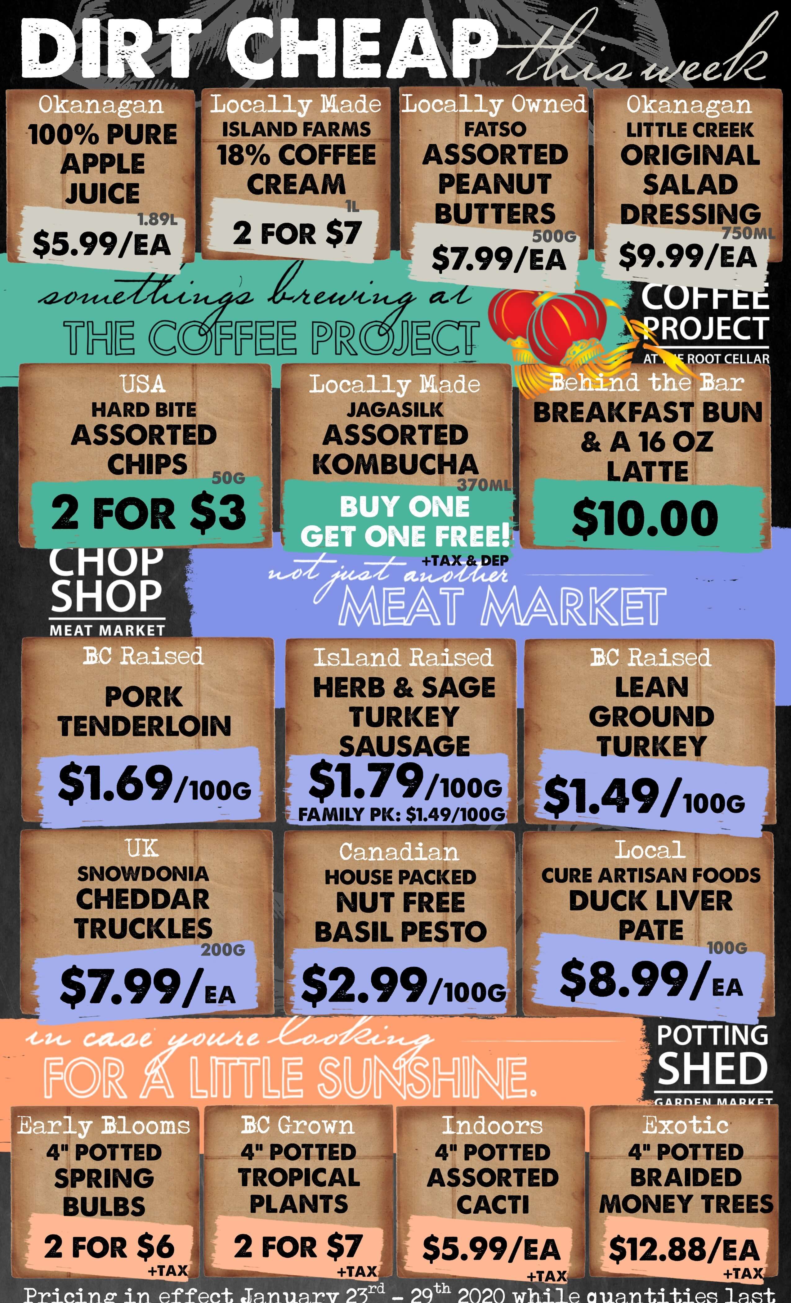 The Root Cellar Flyer January 23 to 29