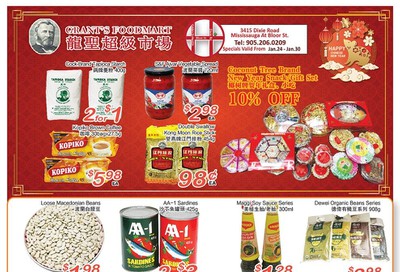 Grant's Food Mart Flyer January 24 to 30