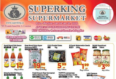 Superking Supermarket (London) Flyer January 24 to 30