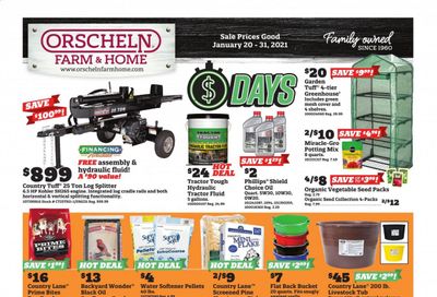 Orscheln Farm and Home Weekly Ad Flyer January 20 to January 31