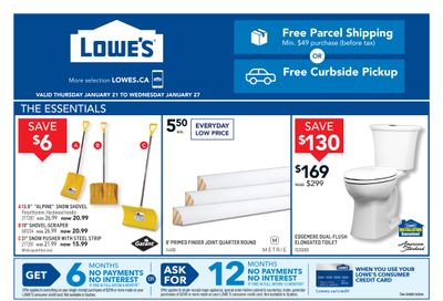 Lowe's Flyer January 21 to 27