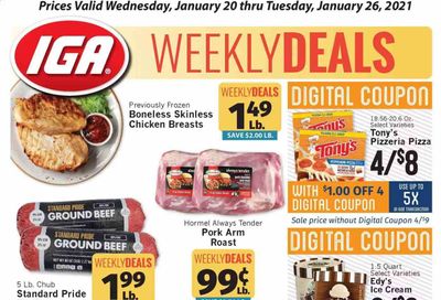 IGA Weekly Ad Flyer January 20 to January 26