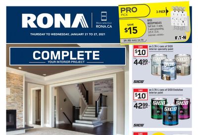 Rona (ON) Flyer January 21 to 27